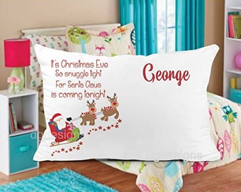Santa Pillowcase personalised.