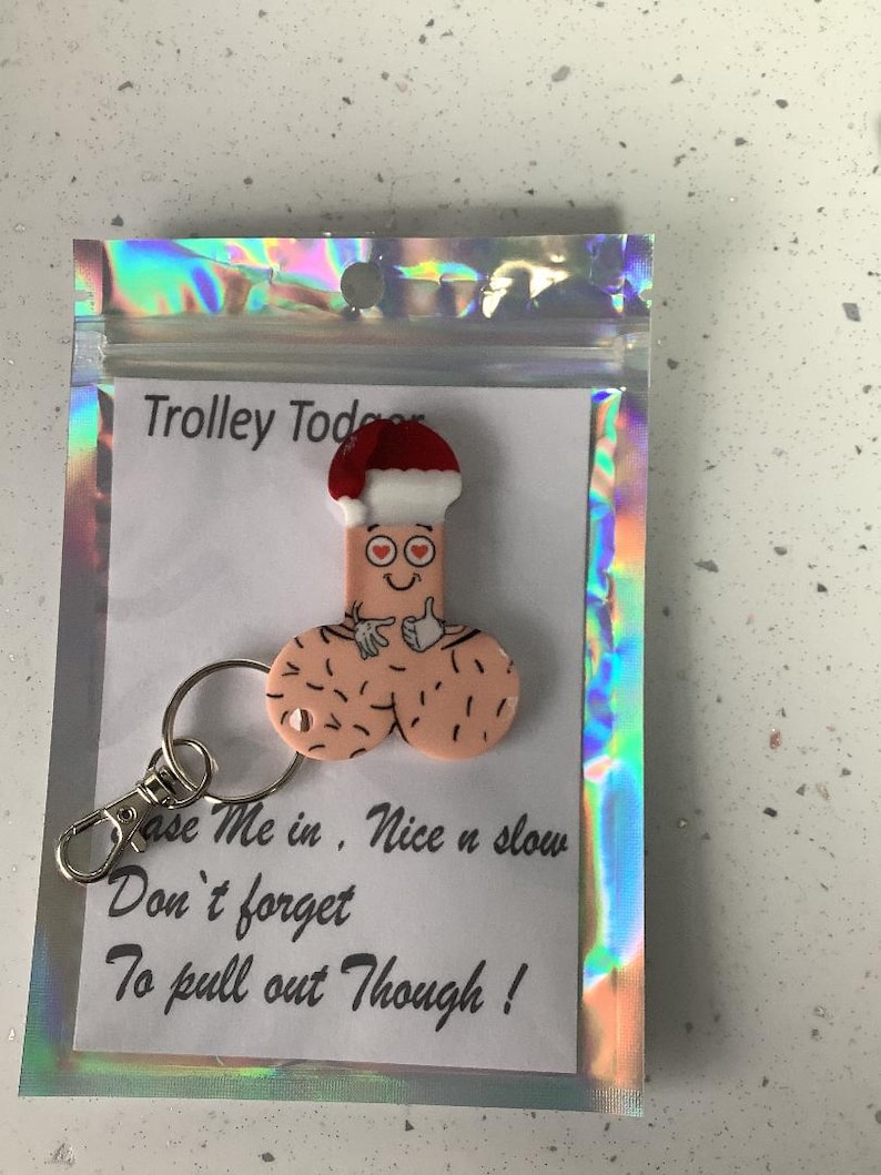 Phallic Keychains Trolley Todger Santa Novelty Willy Shopping Token - Etsy UK