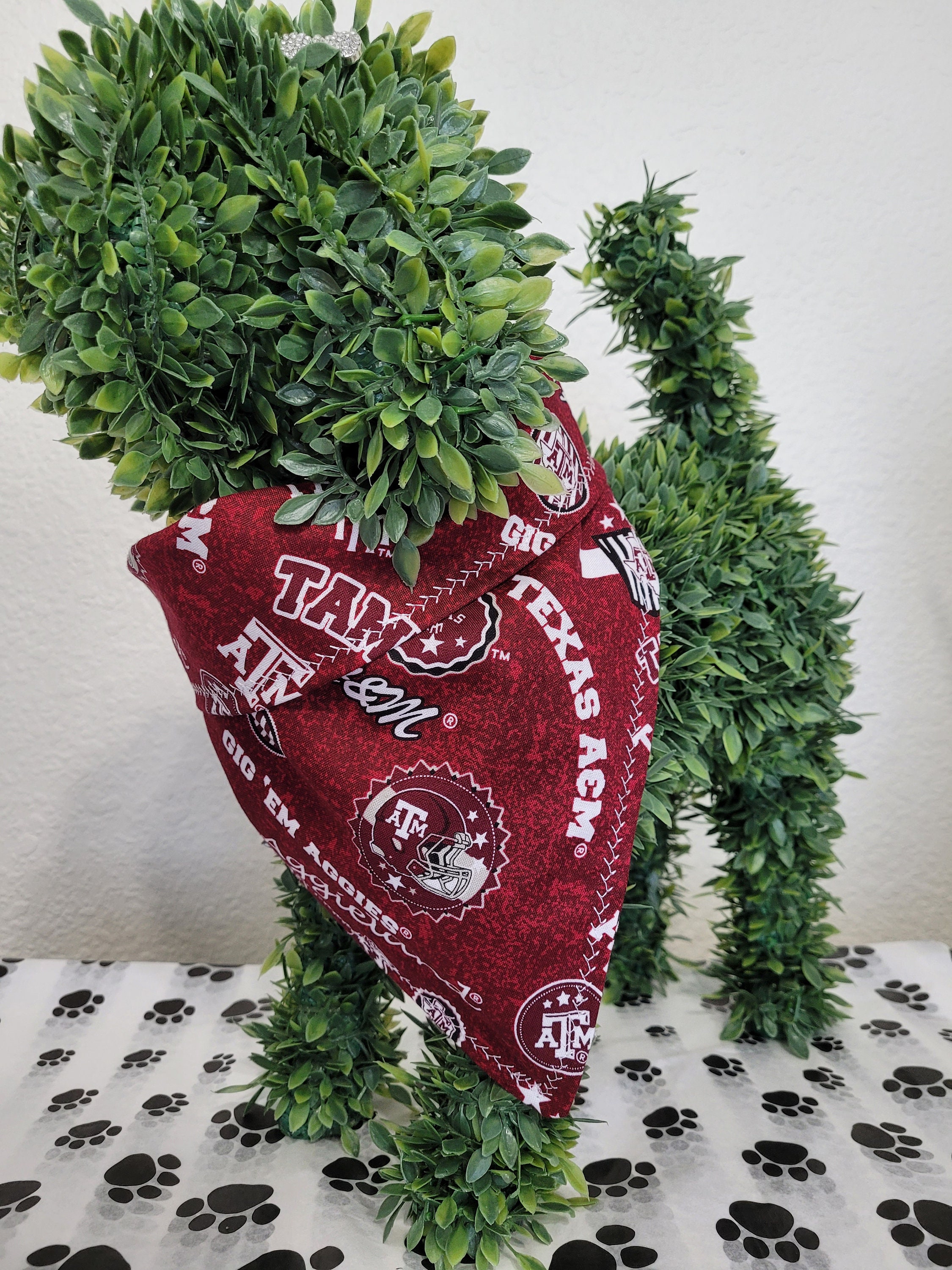 Texas A&M University Aggies Dog Bandana TAMU Cat Pet Bandanna Etsy UK