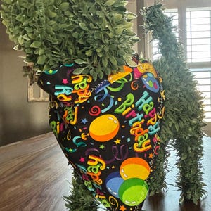 Happy Birthday Party Hundehalstuch Snap On Bandana Benutzerdefinierte Hundehalstuch Haustierschal Haustier Bandana Katzenhundezubehör 