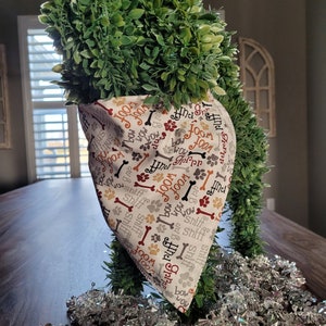 Woof Woof Bow Wow Sniff Sniff Love My Dog Bandana Snap On Bandana per cani Bandana per ossa di cane Bandana personalizzata per cani Accessori per cani Vestiti