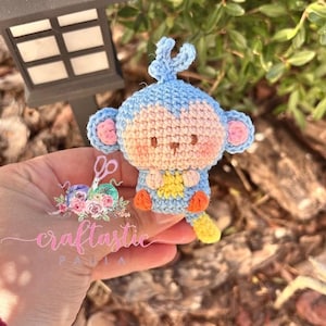 Amigurumi Monkey in boots Keychain