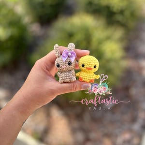 Chibi Bunny and Chick PDF crochet pattern
