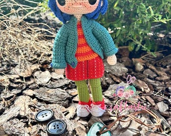 Coraline Doll PDF Pattern