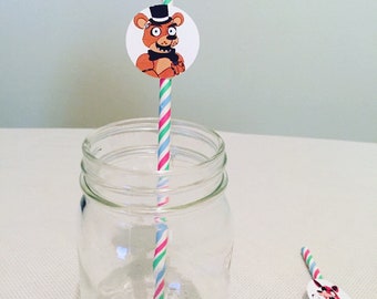 Five Nights at Freddy's Paper Straw