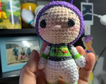 Crocheted Astronaut Amigurumi: Cotton Yarn Buzz Toy, Handmade