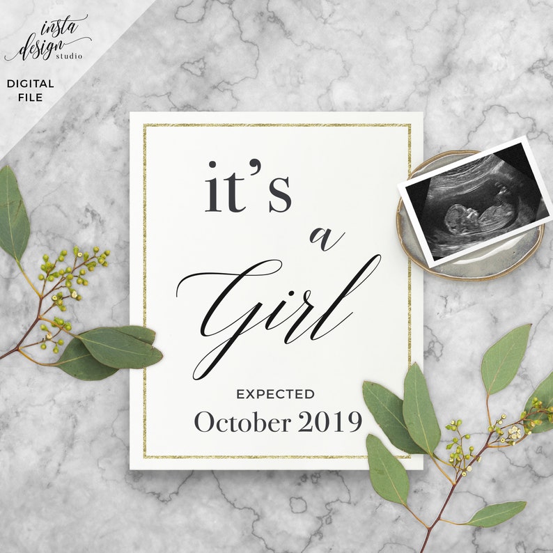 Download Custom Digital Social Media Pregnancy Baby Announcement Due Date Calendar Social Media Facebook Instagram Flat Lay Announcement Announcements Paper Party Supplies Kromasol Com