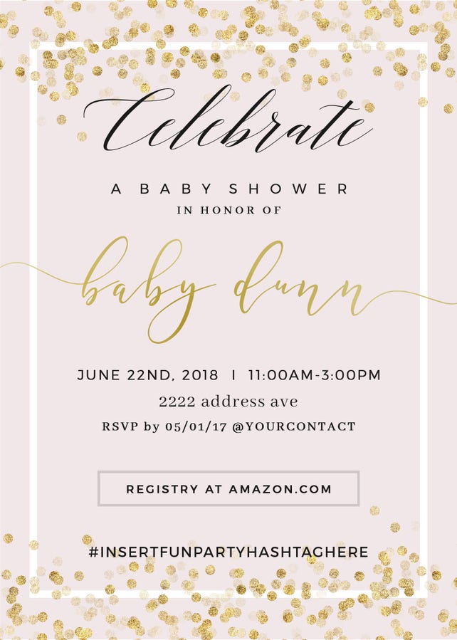 Custom Baby Shower Invitation 5x7 Modern Baby Shower Save The Date Custom Baby Shower Invitation 5x7 Modern Baby Shower Save The Date