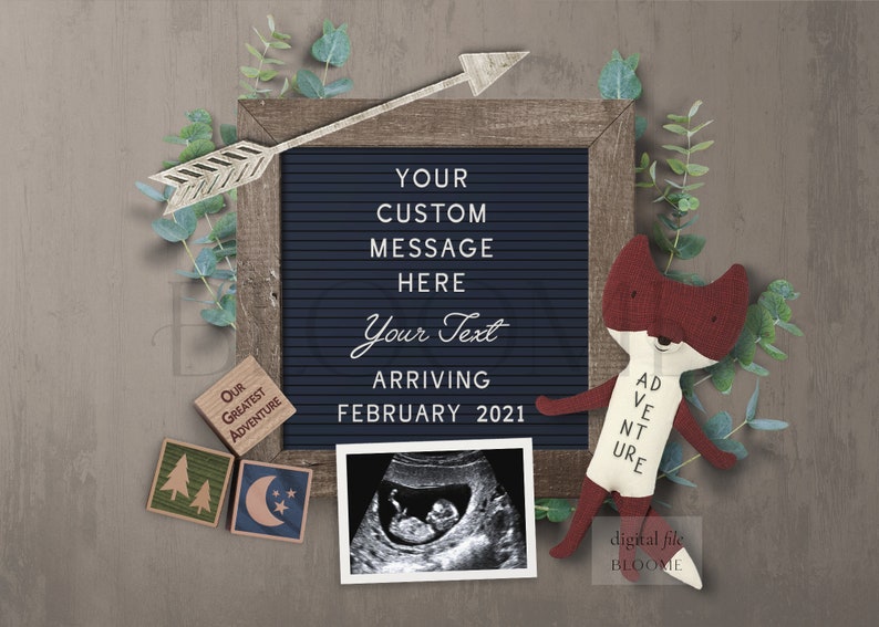 Download Letter board Its a boy digital pregnancy announcement for | Etsy