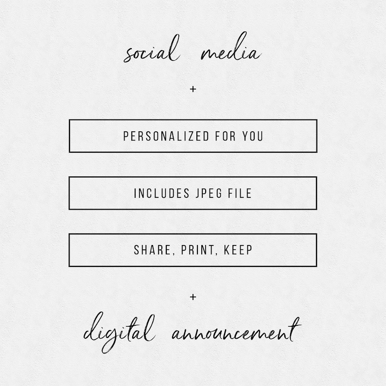 light box PERSONALIZED digital pregnancy announcement for social media custom baby announcement gender reveal instagram facebook rustic
