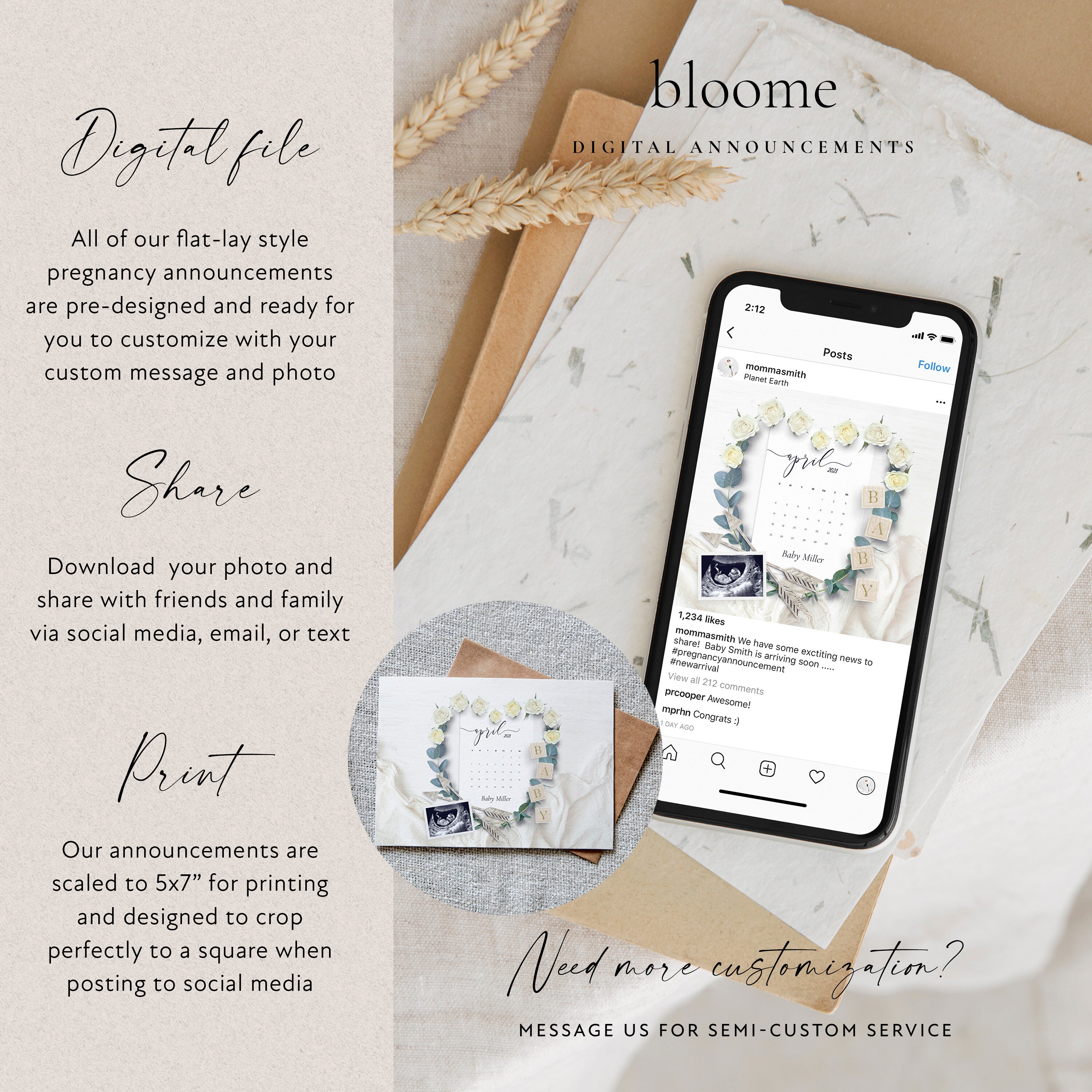 Editable TWINS Letter Board Digital Pregnancy Announcement for Etsy