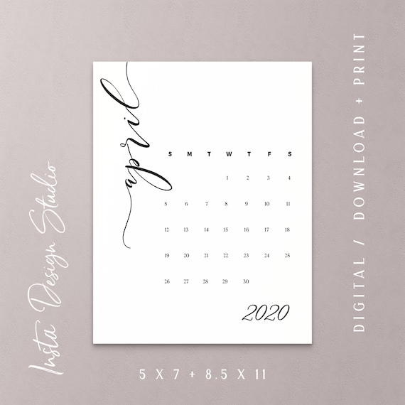 APRIL 2020 printable being pregnant kid announcement calendar social media flat lay photograph prop because of day conserve the day electronic history obtain image about Printable Baby Announcement named APRIL 2020 printable being pregnant little one announcement calendar social media flat lay picture prop thanks day help save the day electronic record down load