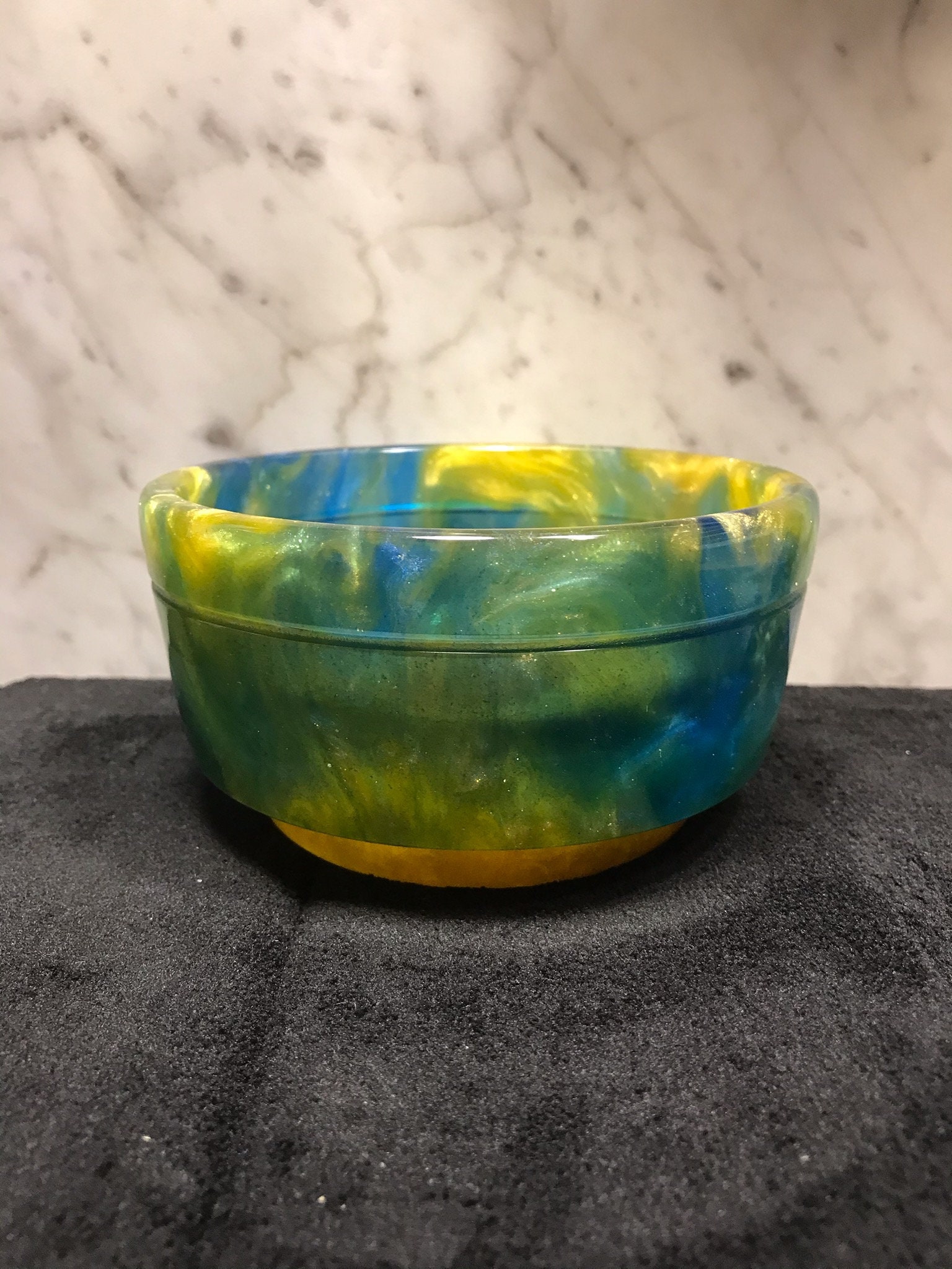 Multcolored Resin Bowl B272 Etsy