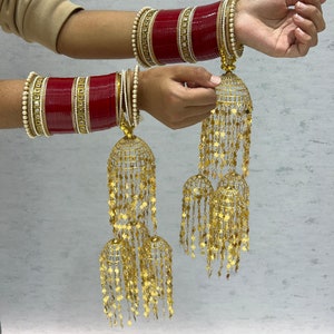 Punjabi Wedding Kaleera, Punjabi Kalire, Gold Kaleerein, Bridal Kaleera, Indian Wedding Kallire, Wedding Kaleere, Nikah Sangeet Kalire