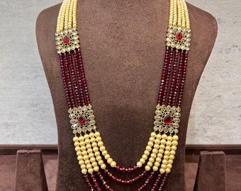 Herrenschmuck, indischer Hochzeitsschmuck, Bräutigam moti mala