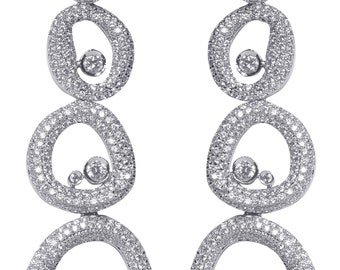 Water Droplet Zirconia earrings