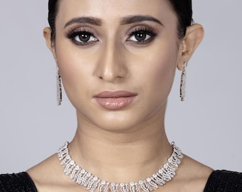 Cubic Zirconia Necklace Set