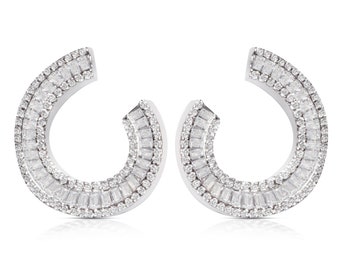 Eternity Hoop Earrings