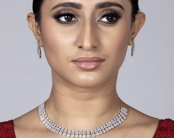 Cubic Zirconia Necklace Set