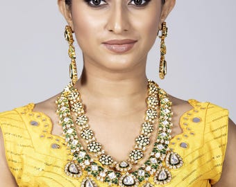 Kundan Long Necklace Set