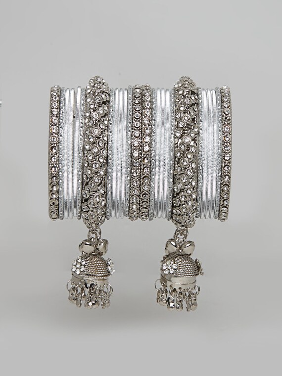 Silver online indian bangles
