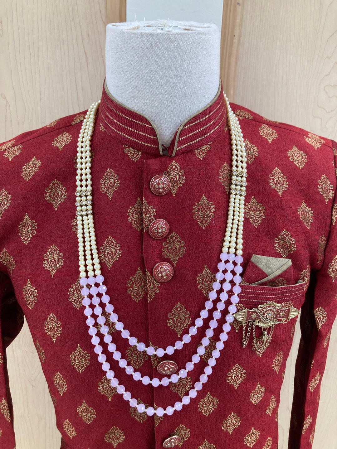 Indian Mens Necklace/mala Wedding Jewelry for Mens Indian Etsy