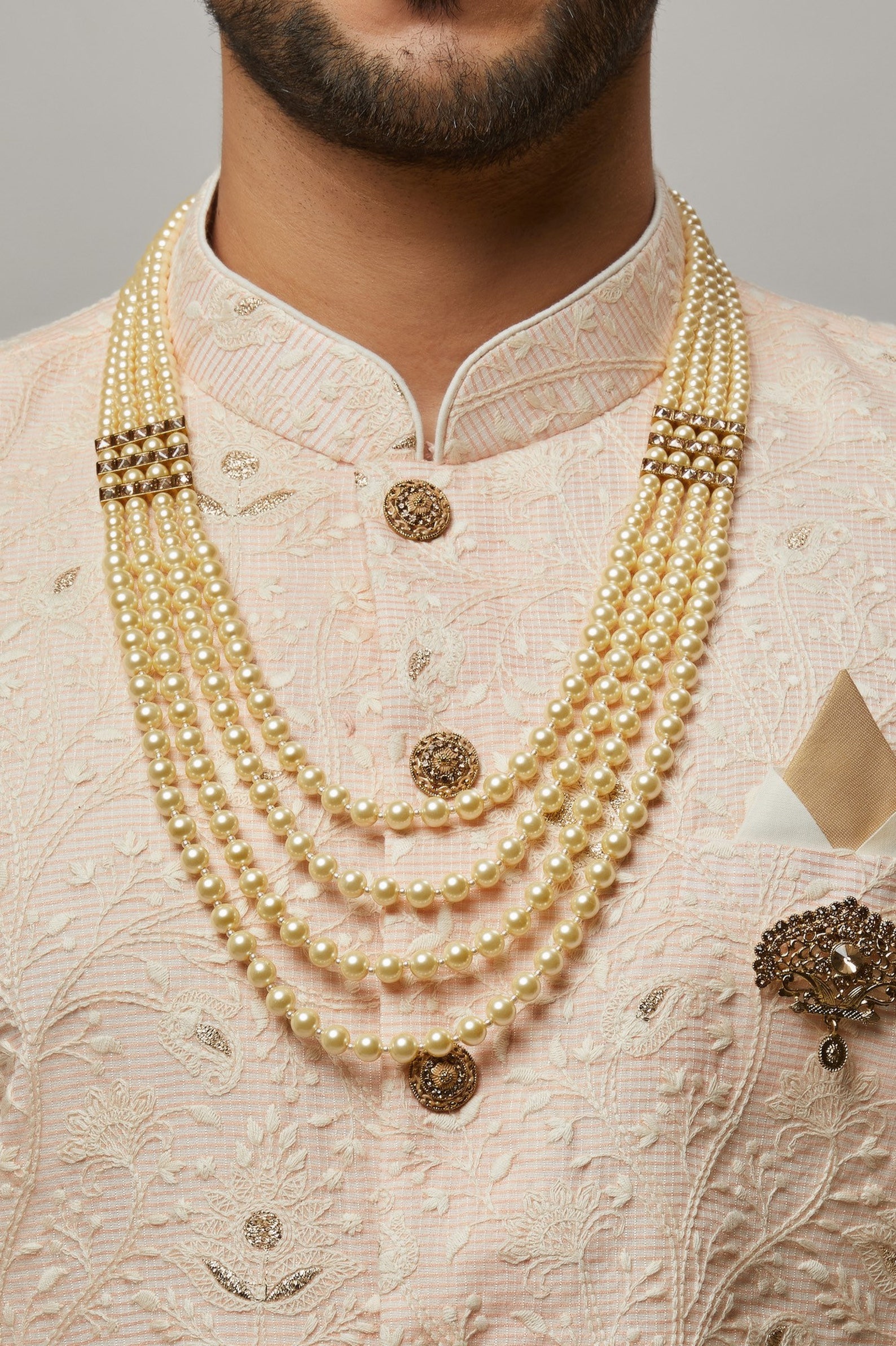 Indian Mens Necklace/mala Wedding Jewelry for Mens Indian Etsy