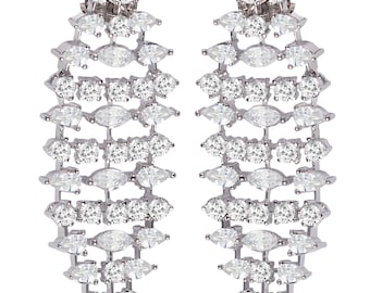 Zirconia Marquise Earrings