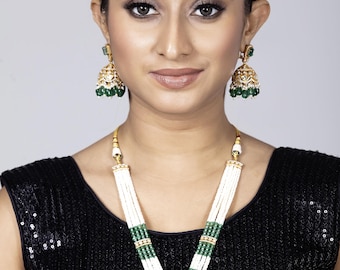 Moissanite Long Necklace Set