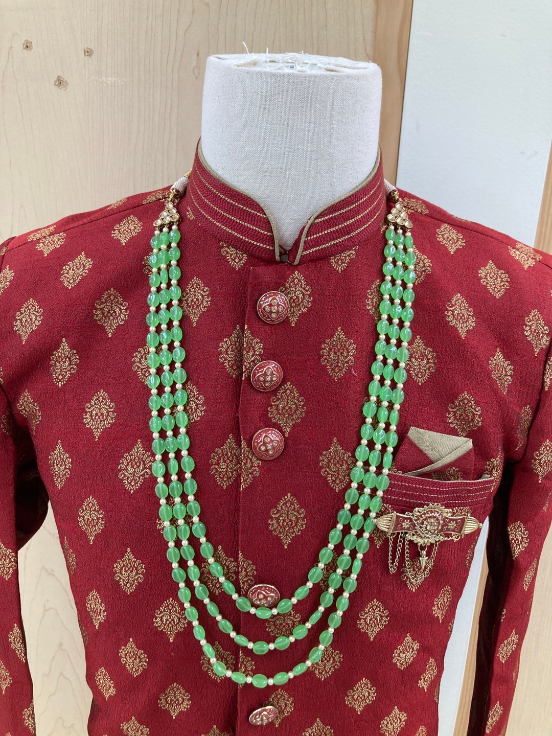 Indian Mens Necklace/mala, Wedding Jewelry for Mens, Indian Jewelry