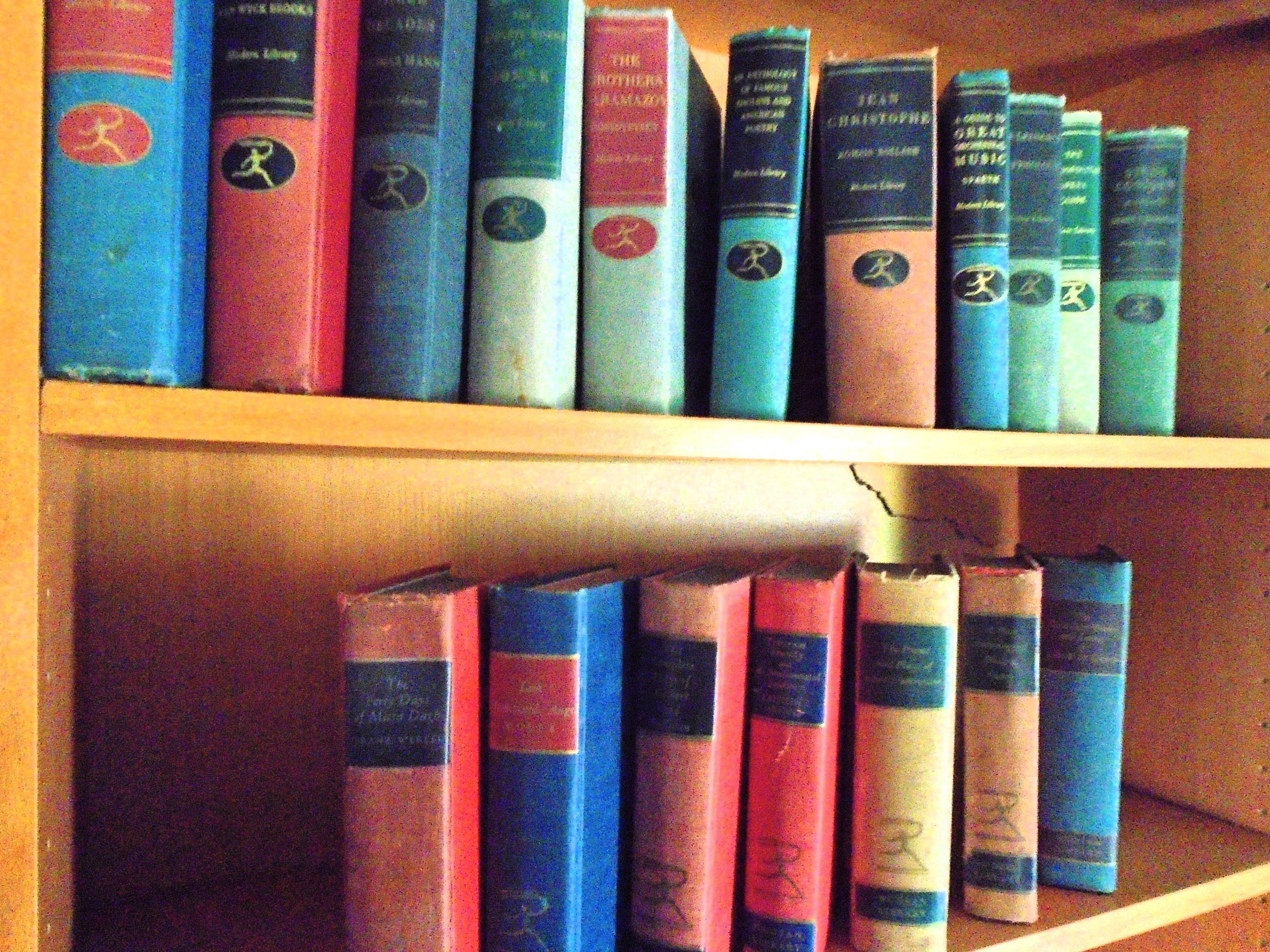 Modern Library Book Set: 18 Vintage Books, Colorful Decor (1919-1945 ...