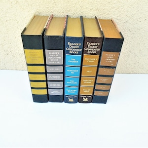 Readers Digest Books 1981-1990 Home Decor Book Digest Book Set of Books Display books Office Decor Condensed Books