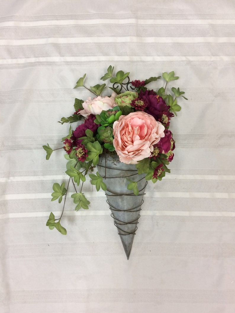 Artificial Floral Arrangement Summer Wall Decor Door Hanger Artificial Succulent Arrangement Succulent Arrangement