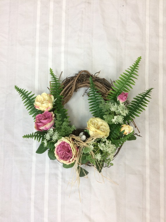 Bird Nest Wreath For Front Door Everyday Year Around Country Decor Spring Summer