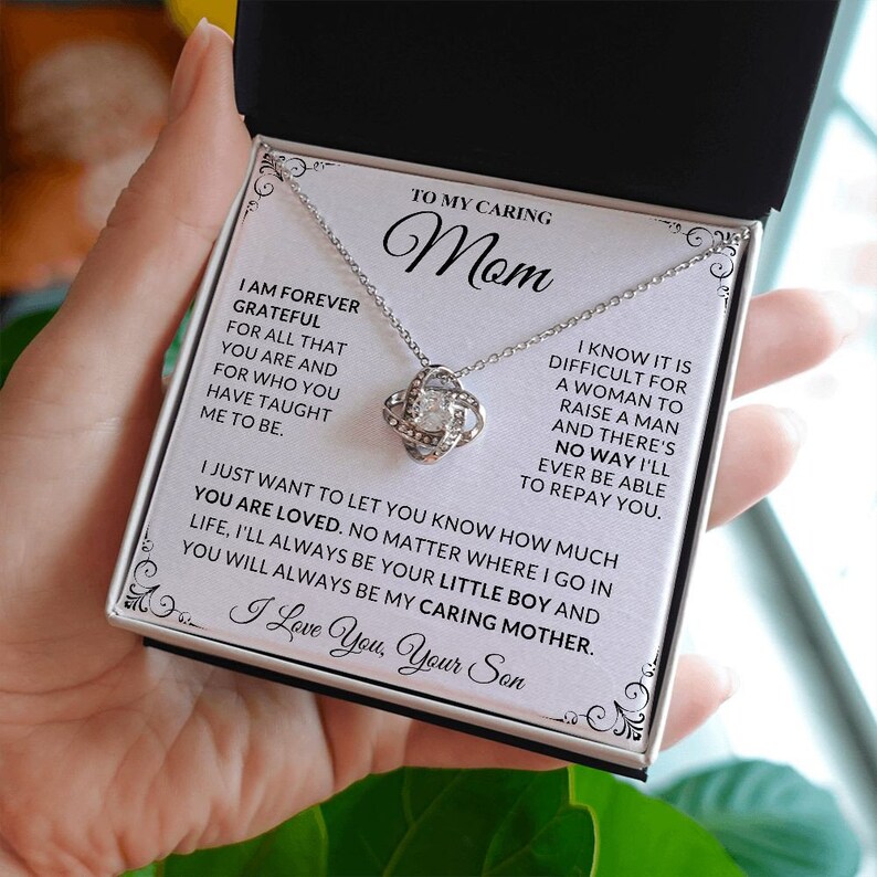 Gift From Son to Mom to My Mom Necklace Gift Sentimental Etsy