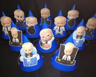 Boss Baby Party Hats 12pcs