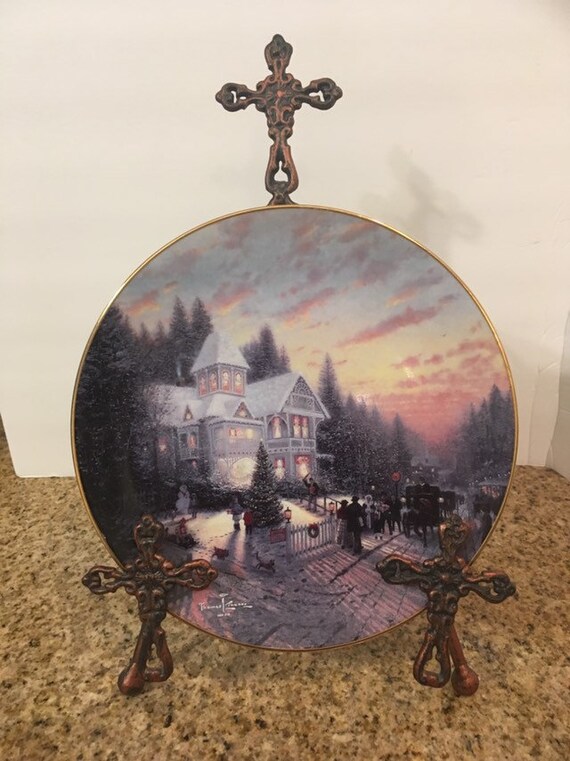 The Magic of Christmas Plate Thomas Kinkade's Yuletide Etsy