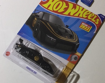 Black and Gold Porsche 935 Hot Wheels 1/64th scale.  Hotwheels die cast metal car, 12/250
