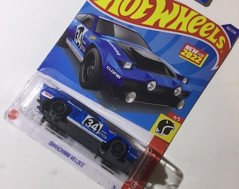 Blue Dimachinni Veloce Hot Wheels 1/64th scale.  Hotwheels die cast metal car, 163/250