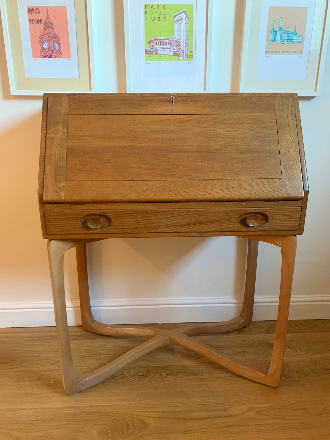 Rare No 518 Ercol Bureau Ercol desk mid century modern elm Etsy