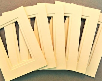 Sechs 13x18 Bilderpassepartout, Lt. Creme, Museumskern