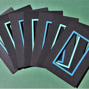 7 5x7 Black/Asst Picture Mats