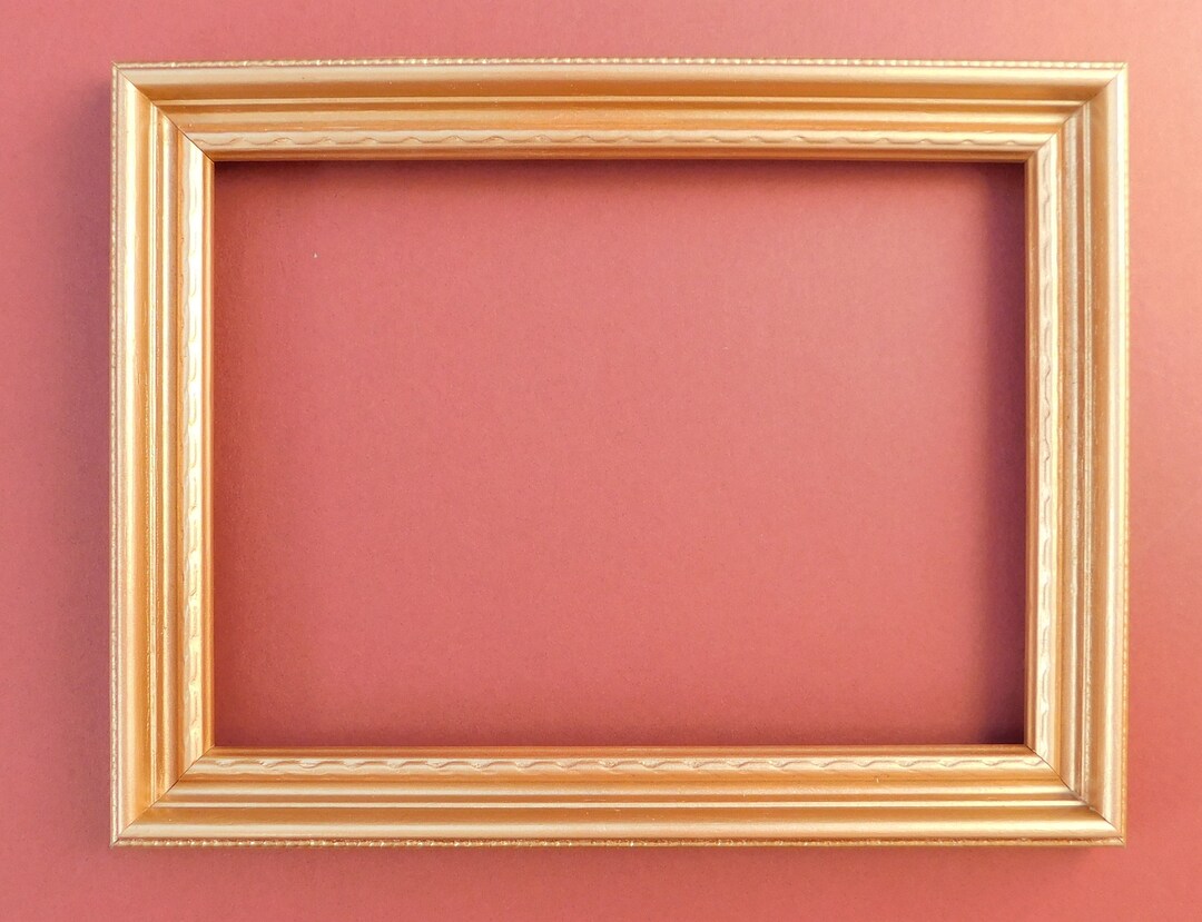 Recycled 5x7 Ornate Gold Picture Frame Etsy