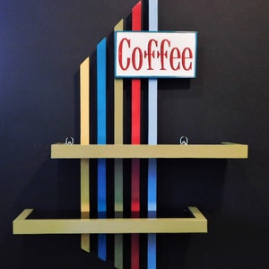 Googie-style Coffee Mug Shelf