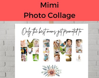 Mimi Photo Collage | Editable Custom Photo Template | Gift for Mimi