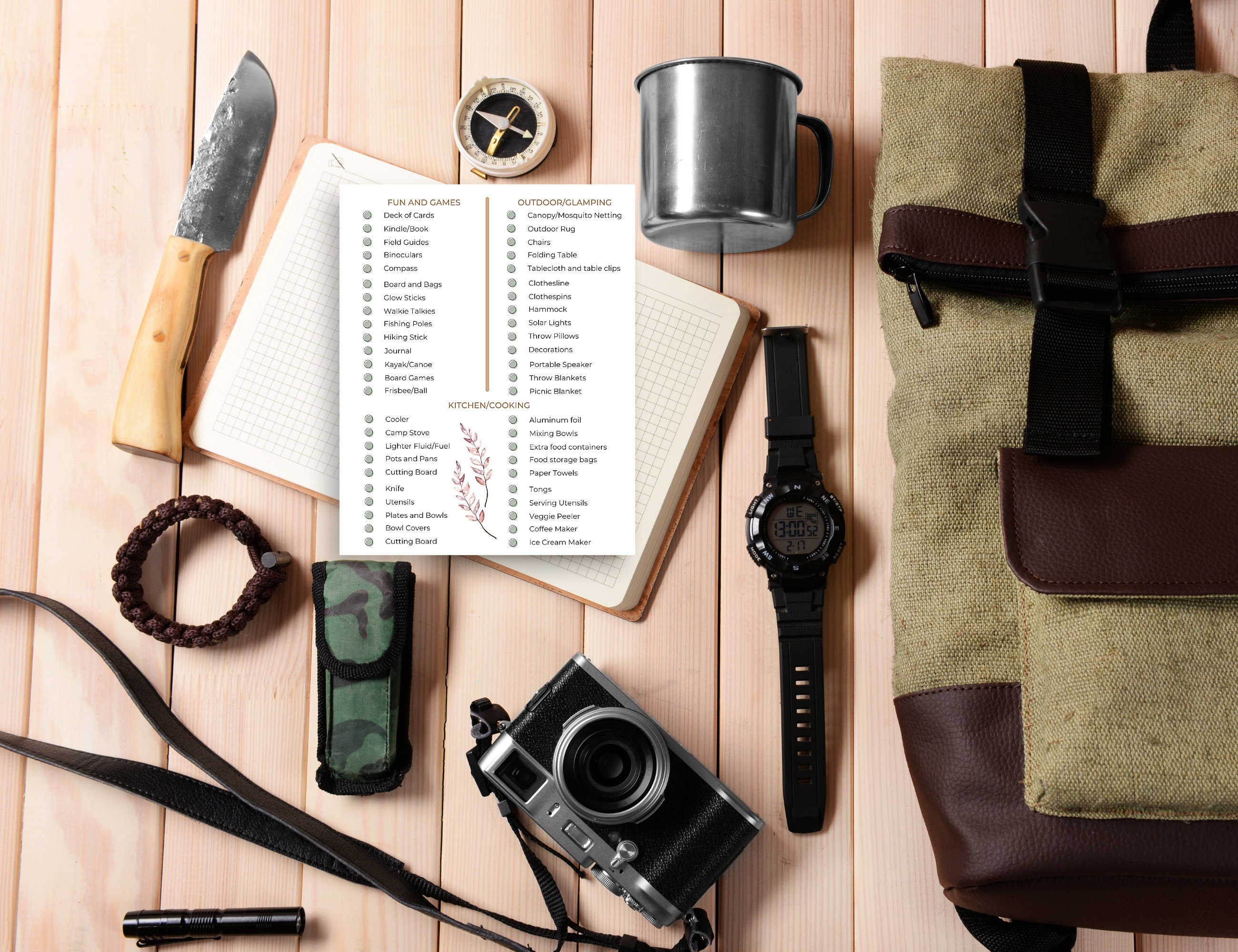 Ultimate Camping Checklist and Glamping Packing List Comprehensive ...