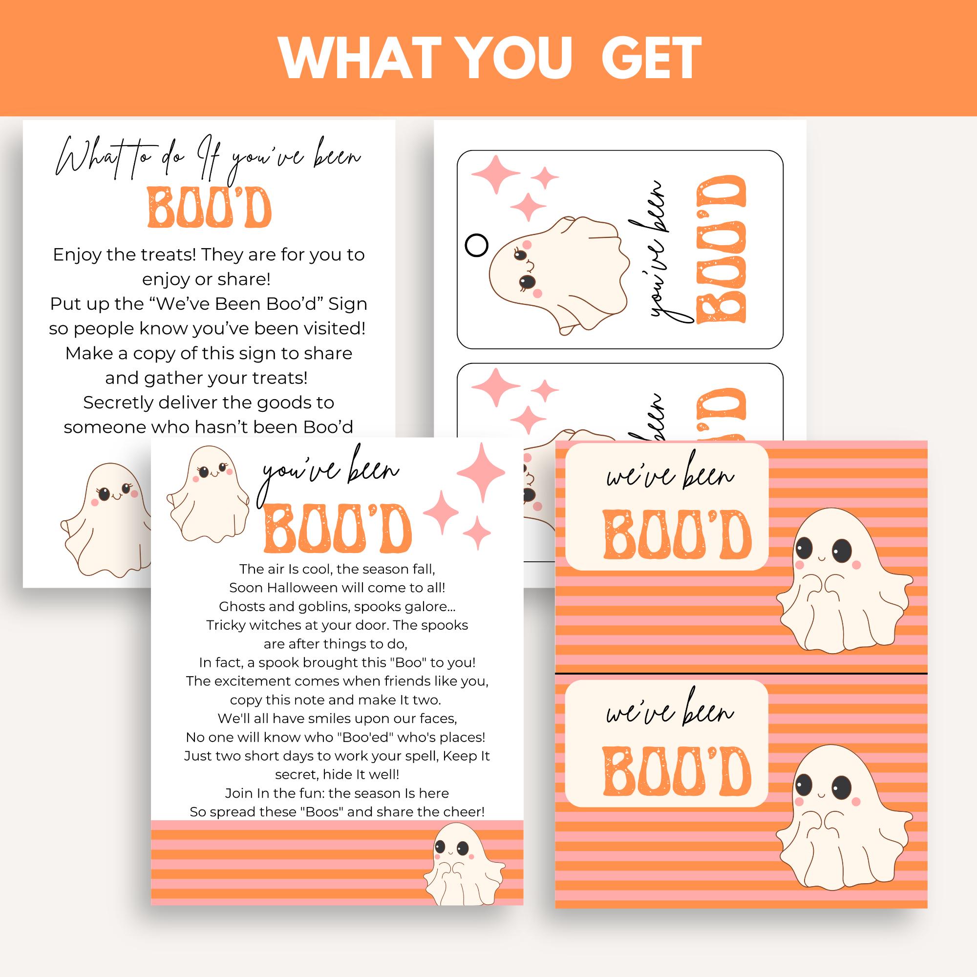 You've Been Boo'd! Printable Bundle- Halloween Game | You've Been Booed ...