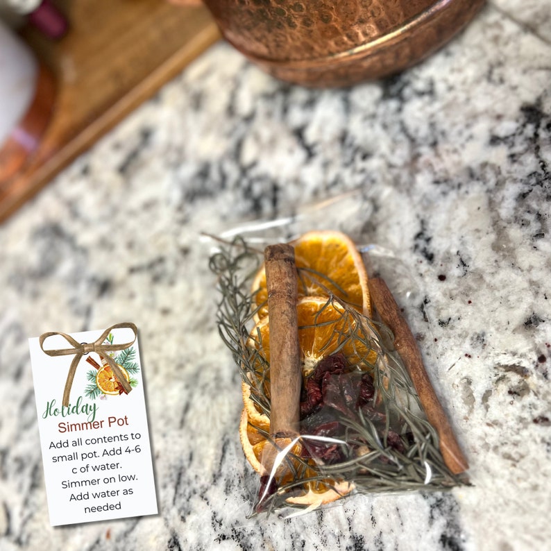 Holiday Simmer Pot Tags| Stovetop Potpourri Tags| Christmas Simmering ...