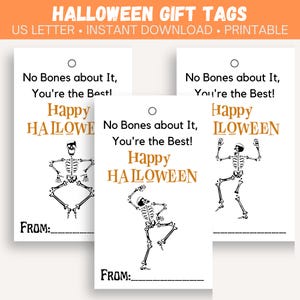 Halloween Gift Tags| Halloween Treat Tags| Halloween Favor Gift Tags| Instant Download