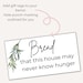 Housewarming Printable House Blessing Printable Bread, Salt, Wine New ...
